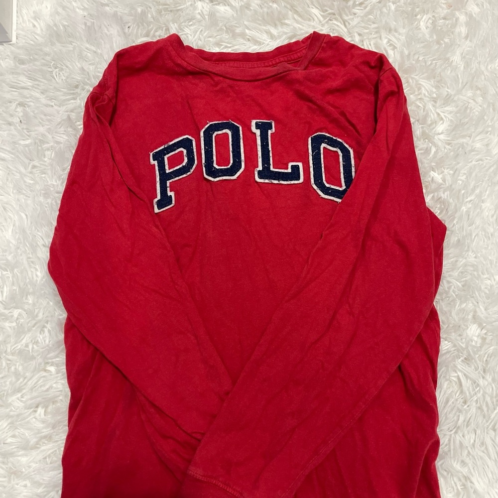 POLO red long sleeve tee